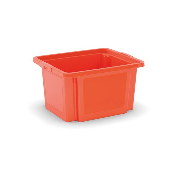 Cutie de depozitare portocalie din plastic 42x35x23 cm H-Box S – KIS