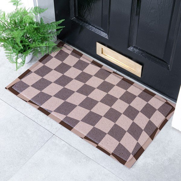 Covoraș de intrare din PVC 40x70 cm Checkerboard – Artsy Doormats-image-1