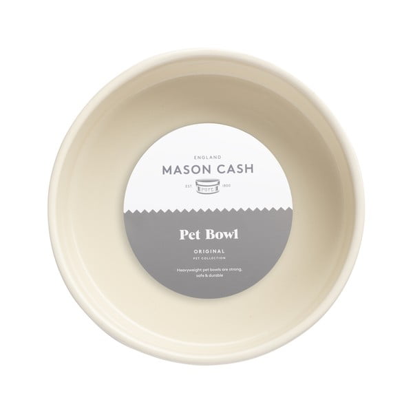 Bol pentru câine Mason Cash, ø 20 cm, alb crem-image-1