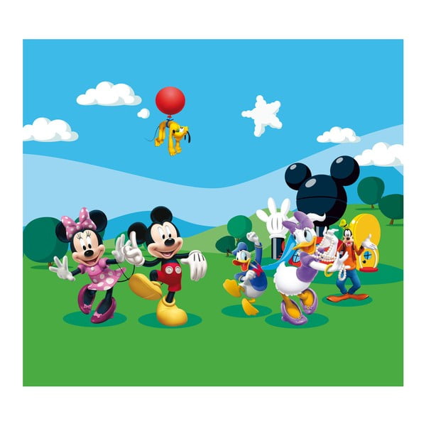 Draperie cu imagine în imprimeu AG Design Mickey Mouse, 160 x 180 cm