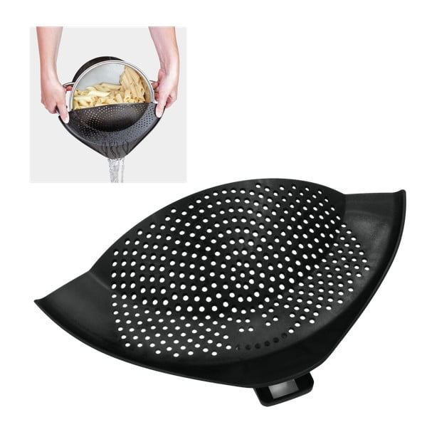 Strecurătoare de paste pentru oală Metaltex Clip On, 28 x 13 cm-image-1