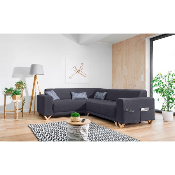 Colțar gri antracit extensibil/cu spațiu de depozitare (cu colț pe partea stângă/în formă de ”L”) Classy Sophie – Miuform-image-3