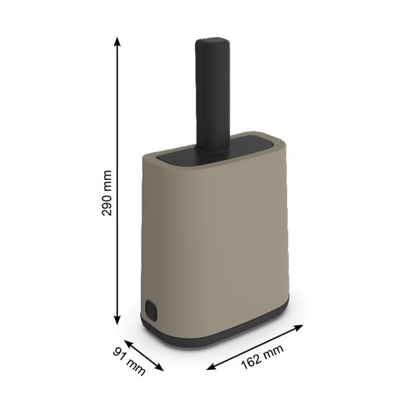 Lopățică cu suport pentru litieră  9x16 cm Biala - Rotho-image-2