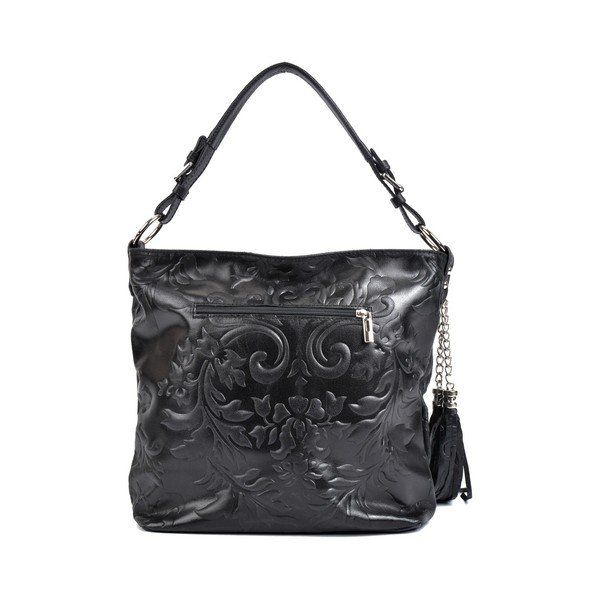Geantă din piele Isabella Rhea Valla, negru-image-3