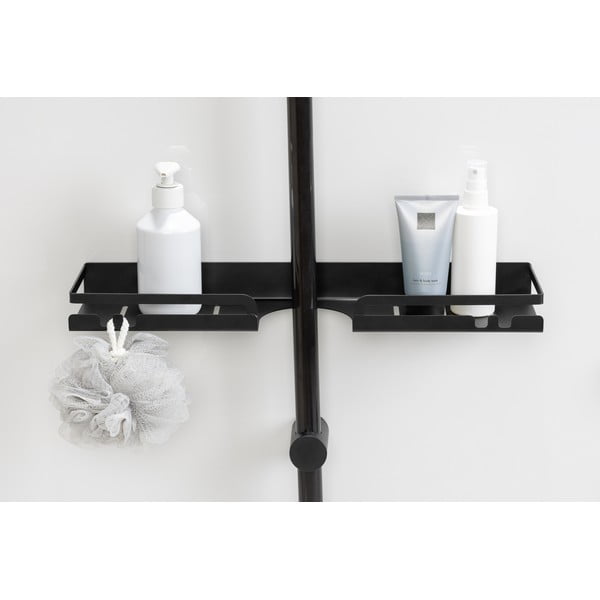 Raft pentru baie negru autoadeziv din oțel inoxidabil Altarella – Wenko-image-2