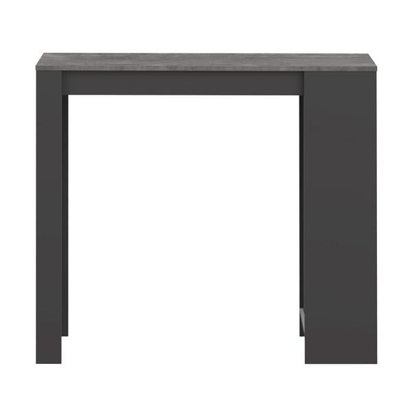 Masă de bar cu blat cu aspect de lemn de beton 50x115 cm Aravis – TemaHome-image-3