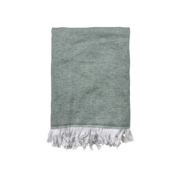 Pled din bumbac Södahl Julia, verde, 130 x 170 cm