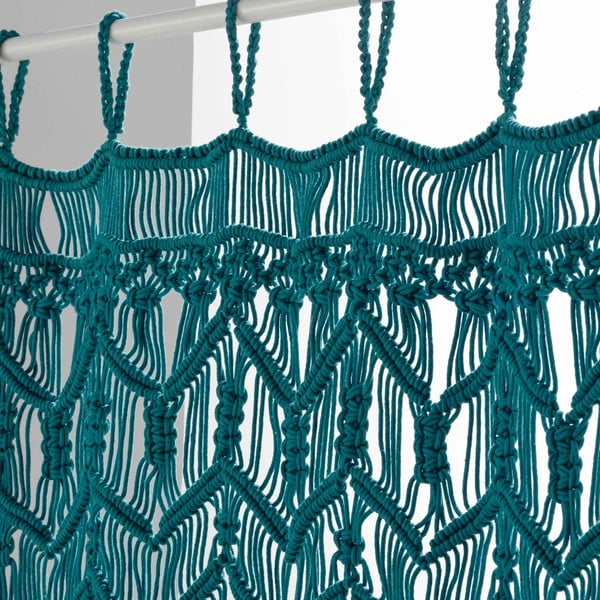 Draperie albastră 90x200 cm cu prindere la ușă Macarena – douceur d'intérieur-image-1