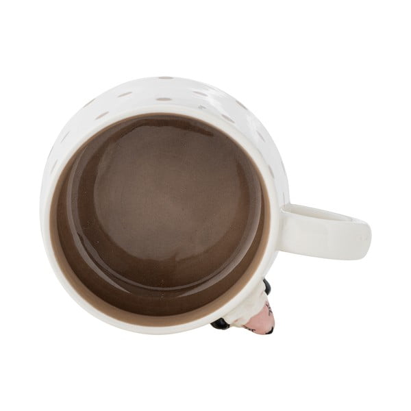 Cană pentru copii albă pentru cacao din ceramică 370 ml Dolly – Bloomingville Mini-image-3
