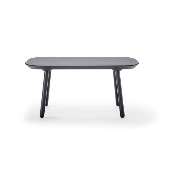 Bancă din lemn de frasin EMKO Naïve, lățime 100 cm, negru-image-1