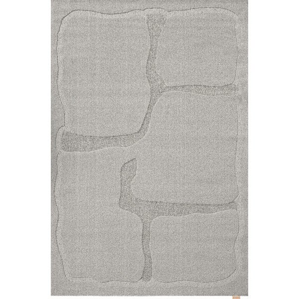 Covor gri din lână 160x230 cm Morphic Organica – Agnella