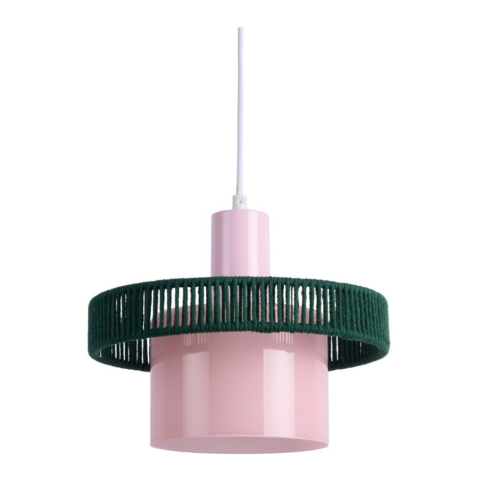 Lustra verde-inchis/roz din sticla ø 25 cm Firenze Long – Leitmotiv