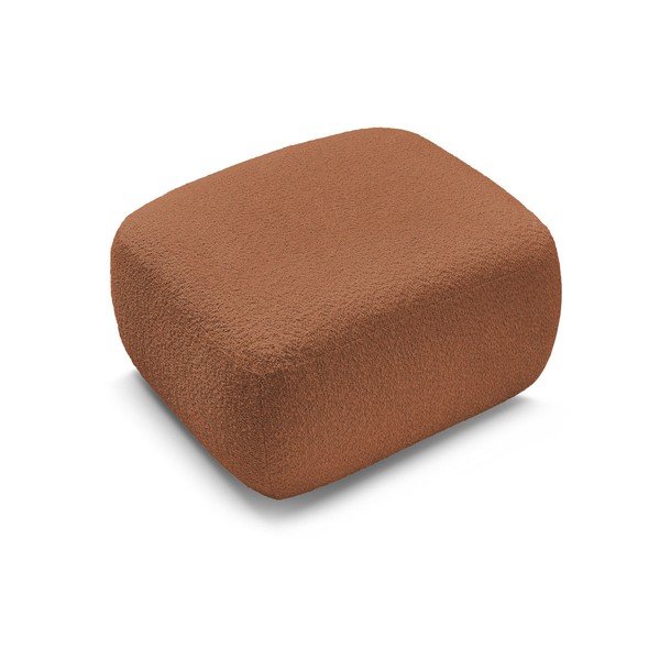 Taburet portocaliu cu tapițerie din țesătură bouclé Montaigne – Bobochic Paris-image-3