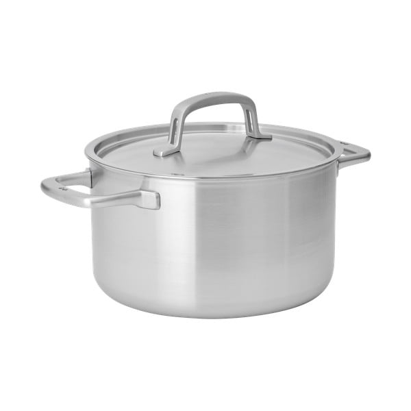 Cratiță cu capac din oțel inoxidabil 5,5 l adecvată pentru plita cu inducție Lucca 3.0 – FABINI