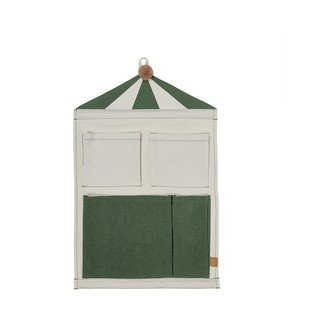 Organizator suspendat verde/crem din material textil 40x1x60 cm Circus – OYOY Mini