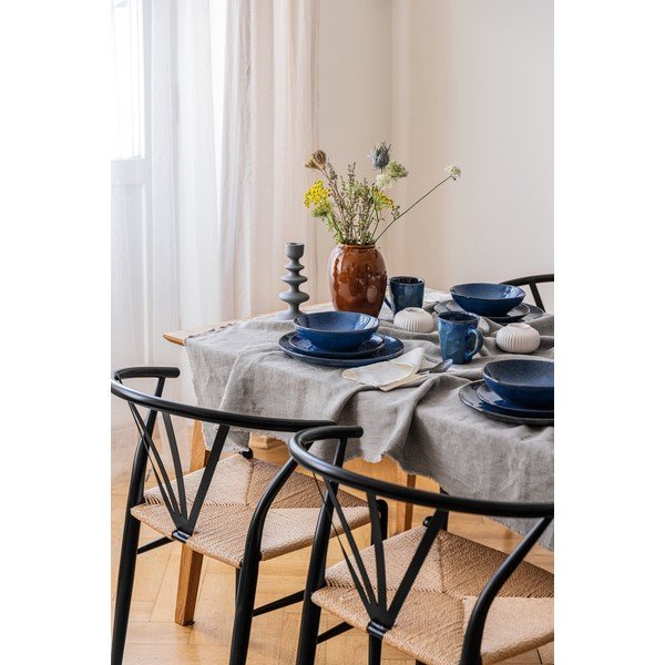 Serviciu de masă 16 buc. albastru închis din gresie Glosia - Bonami Selection-image-4