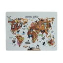 Suport de farfurie Really Nice Things Animals Worldmap, 55 x 35 cm
