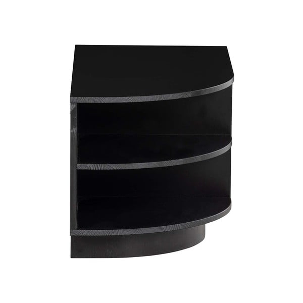 Masă TV modulară neagră din lemn masiv de pin 78x40 cm Finca – WOOOD-image-4