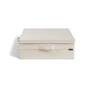 Cutie de depozitare bej din material textil cu capac 46x56x16 cm Soft Storage Low – Bigso
