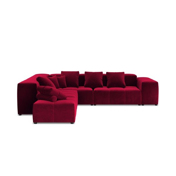 Colțar roșu cu tapițerie din catifea (variabil) Rome Velvet - Cosmopolitan Design-image-3