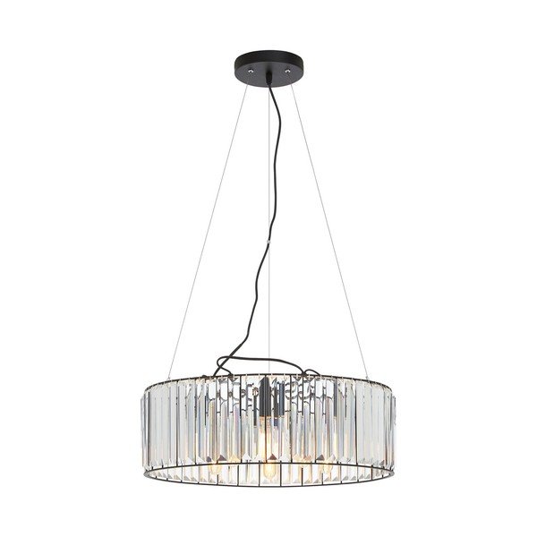 Lustră cu abajur din sticlă ø 50 cm Akiko – Premier Housewares-image-1