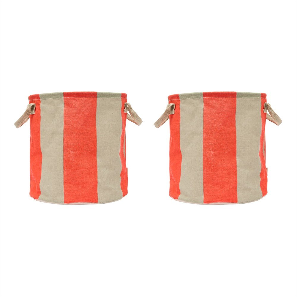 Coșuri de depozitare 2 buc. din material textil ø 32x32 cm Kara – OYOY Living Design