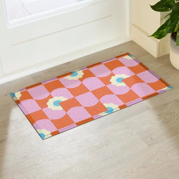 Covoraș de intrare din plastic reciclat 40x70 cm Elizabeth Olwen  – Artsy Doormats-image-1