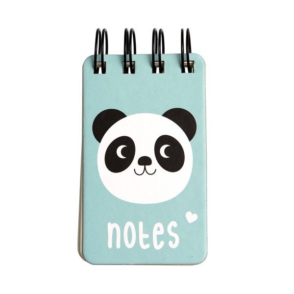 Set 2 caiete notițe cu spirală Rex London Panda-image-1