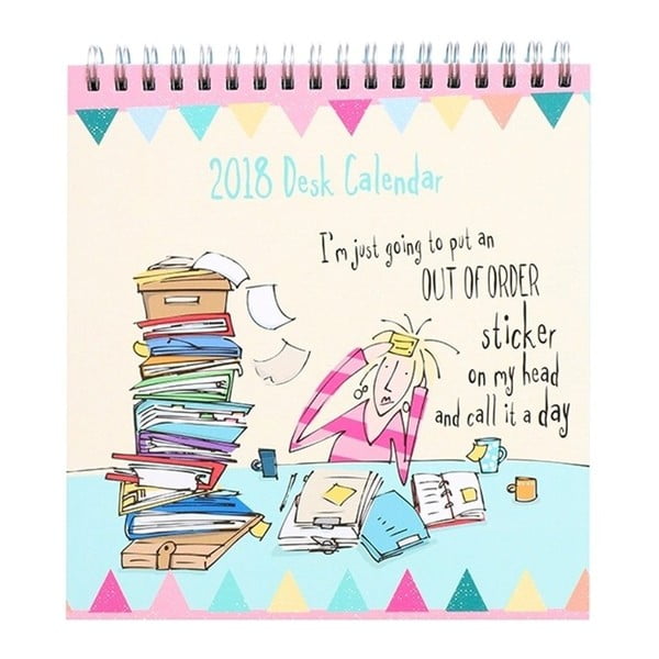 Calendar masă pentru anul 2018 Portico Designs Born To Shop