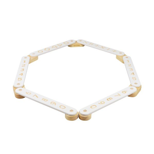 Cale senzorială albă din lemn de pin 10x408x5 cm Montessori – Meowbaby