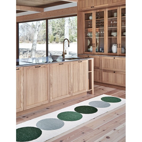 Covor pentru exterior și interior verde/crem 70x140 cm Otto Herb – Pappelina-image-1