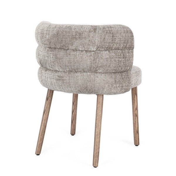 Scaun de dining gri tapițat Ilma – Bizzotto-image-3