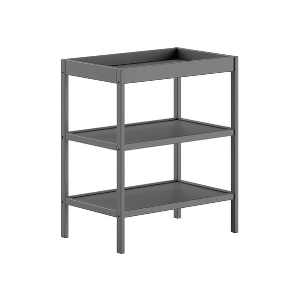 Masă de înfășat gri antracit din lemn de fag Dino – Vipack