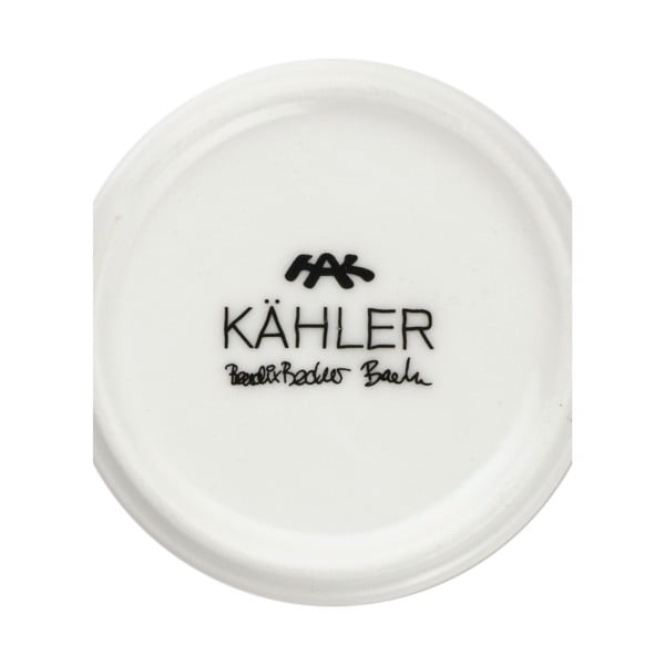 Sfeșnic din porțelan auriu Kähler Design Nobili, înălțime 19 cm-image-4