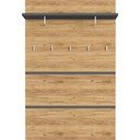 Panou de agățat diverse în culoare naturală cu aspect de lemn de stejar Lissabon – Germania