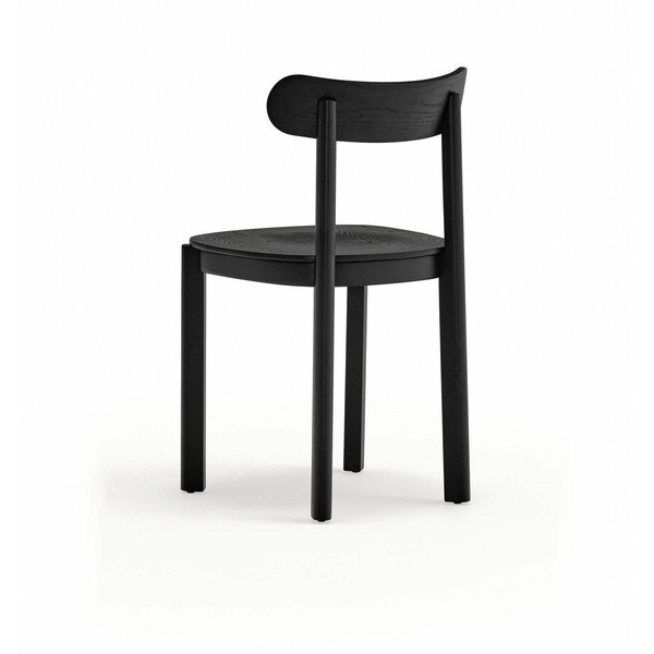 Scaun de dining negru cu aspect de lemn de frasin Nara – Teulat-image-4