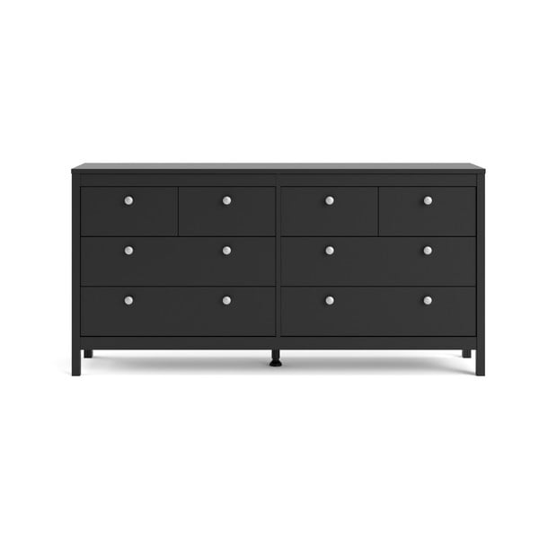 Comodă neagră joasă 159x80 cm Madrid – Tvilum-image-2