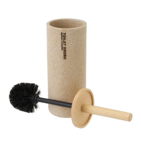 Perie de WC bej din polirășină – Casa Selección-image-1