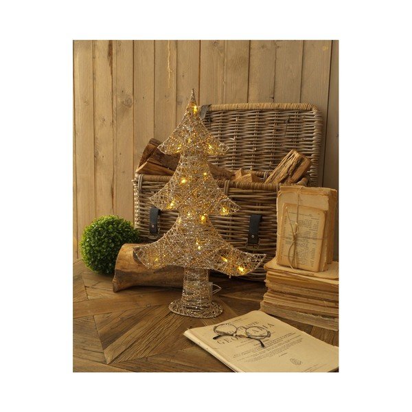 Set 2 brazi decorativi de Crăciun luminați LED Orchidea Milano Christmas Tree