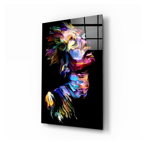 Tablou din sticlă Insigne Effect Woman, 46 x 72 cm
