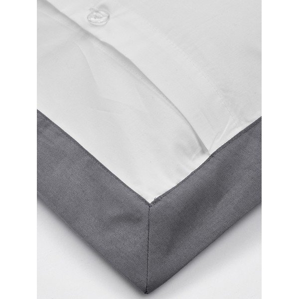 Față de pernă decorativă din bumbac percale Westwing Collection, 40 x 80 cm, alb-image-2