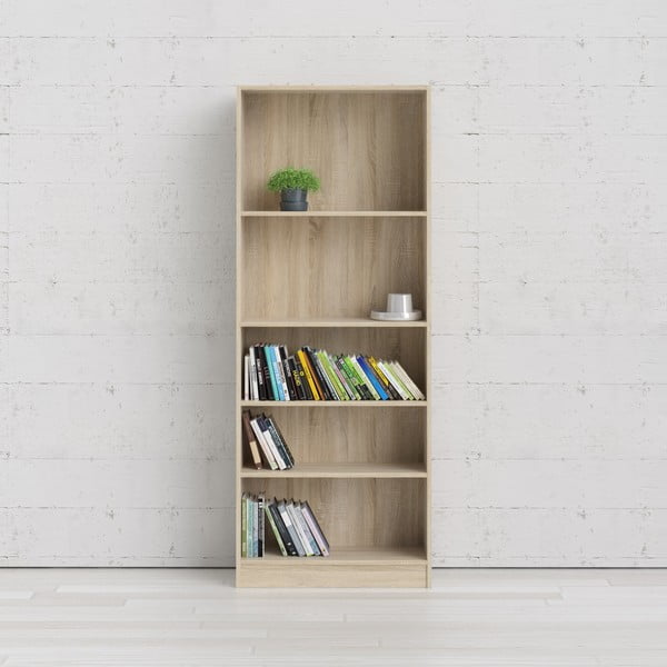 Bibliotecă Tvilum Basic, 79x203 cm, alb-image-1
