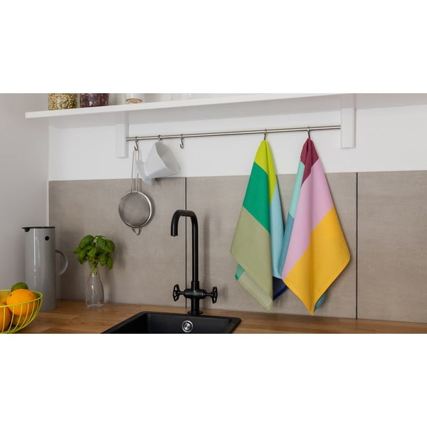 Set 2 prosoape de bucătărie din bumbac Remember No. 22, 50 x 70 cm-image-1