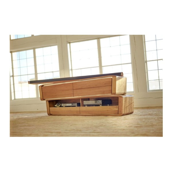 Comodă TV, din lemn de stejar masiv, Javorina Hang-image-3