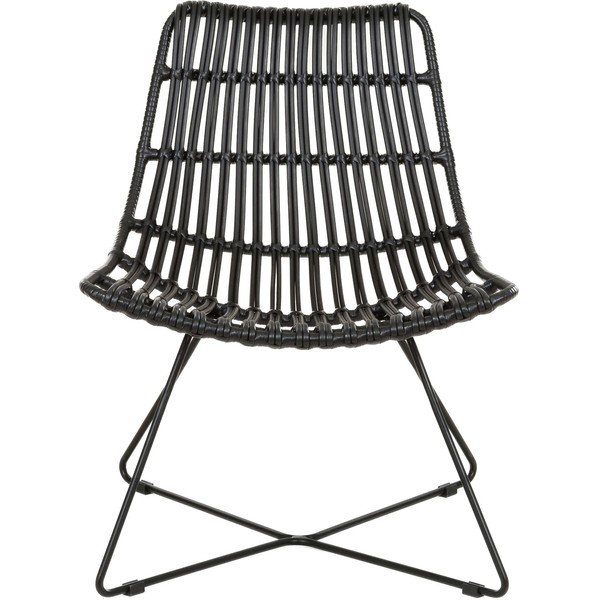 Fotoliu din poliratan negru Costa - Westwing Collection-image-2
