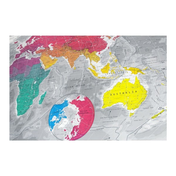 Hartă magnetică a lumii Colour World Map, 130 x 72 cm-image-3