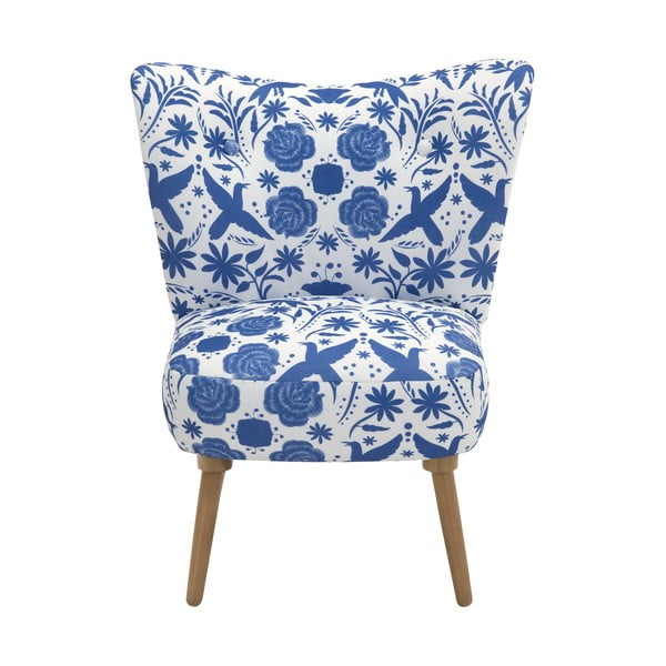Fotoliu cu motiv floral Max Winzer Jack, albastru-alb-image-2