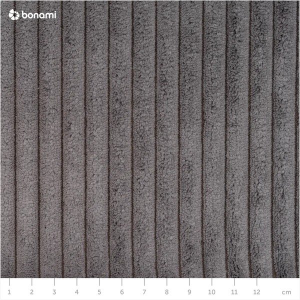 Modul pentru canapea gri închis cu tapițerie din catifea reiată  (cu colț pe partea stângă ) Nihad modular – Bobochic Paris-image-4