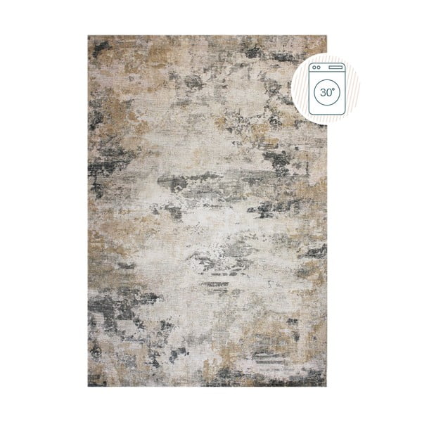 Covor grej lavabil 115x170 cm Lila Abstract – Flair Rugs