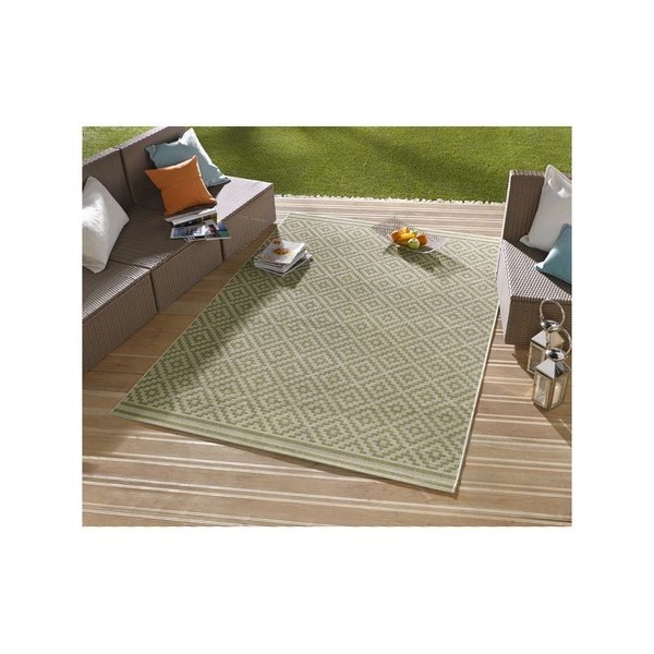 Covor adecvat interior/exterior Bougari Karo, 200 x 290 cm, verde-image-3